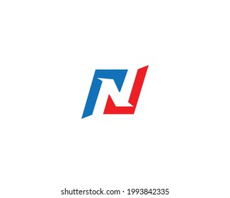 N Letter Logo Design Creative Modern Vector