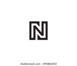N Letter Logo Design Creative Modern Vector