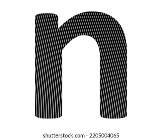 n letter logo design elements