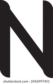 N letter LOGO DESIGN EPS 10