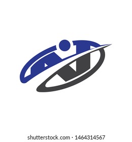 N Letter logo design template