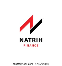 N letter logo design template 