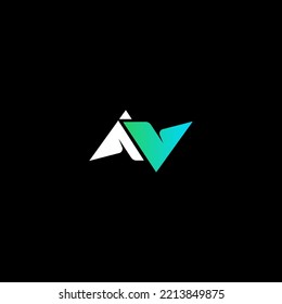 N elementos de plantilla de diseño de logotipo de letra. Logo de la letra digital abstracta moderna. Ilustración vectorial.