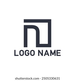 N Letter Logo Design Template Vector Illustration