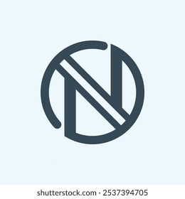 N letter logo design template for Branding and Identity design