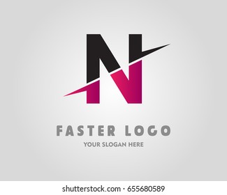 N Letter Logo Design Template Element