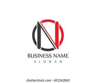 N Letter Logo Design template