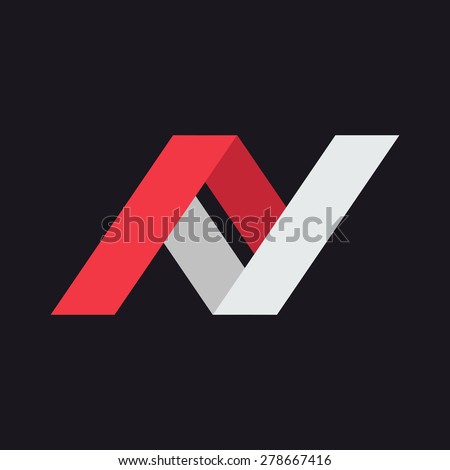 N letter logo design template. Graphic alphabet symbol for corporate business identity. Creative typographic icon concept. Vector element