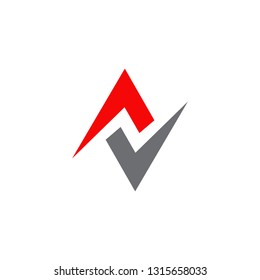 N letter logo design vector template