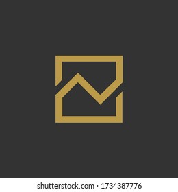 N letter logo design vector illustration