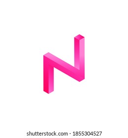 N plantilla vectorial de logotipo de diseño de logotipo de letra. Diseño de logotipo moderno.N monograma para el inicio. Diseño de un logo colorido para empresas, empresas y agencias.
