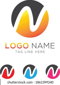 N letter logo design in vector. icon, sign, symbol, design