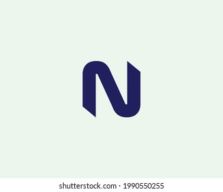 N letter logo design vector template