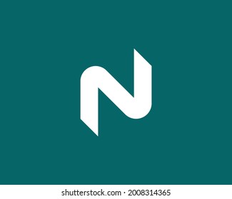Plantilla vectorial de diseño de logotipo de letra N