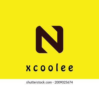 N letter logo design vector template