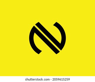 N letter logo design vector template