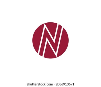 N letter logo design vector template
