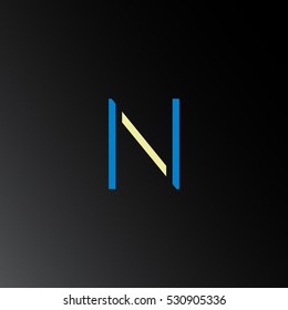N Letter logo design vector element