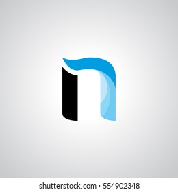 N Letter logo design vector element
