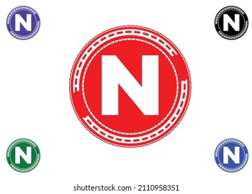 N letter logo and icon design