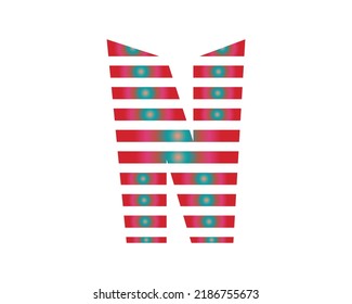N Letter logo icon design template elements.