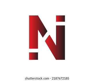 N Elementos de plantilla de diseño de iconos de logotipo de carta.
