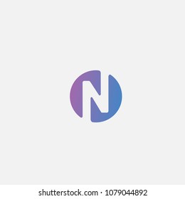 N letter logo . N icon flat design