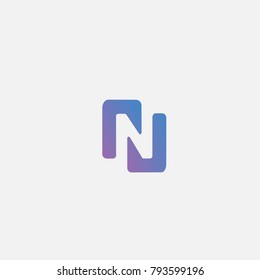 N letter logo . N icon flat design