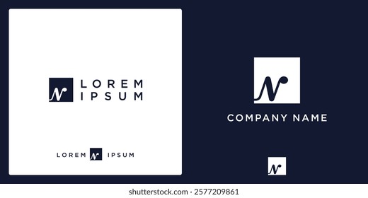 N Letter Logo and icon stylish and modern, vector editable