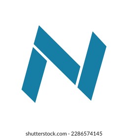 N letter logo icon template 1