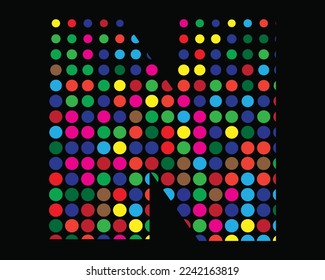N letter logo icon vector elements