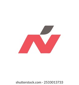 N letter logo, icon, vector illustration