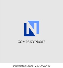 N Letter Logo Initial Modern Company