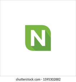 N letter logo, initial symbol of health