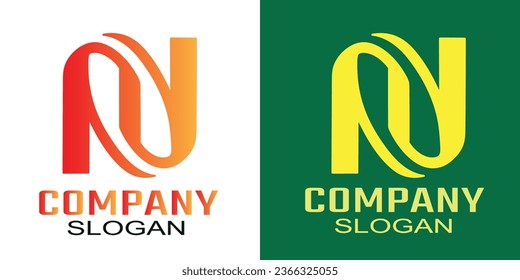 N letter logo, minimal and business logo concept and Geometric logo