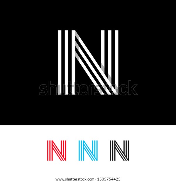 N Letter Logo N Minimalist Logo Stock Vector Royalty Free