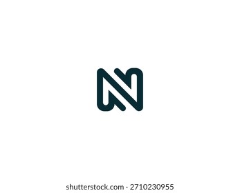 N letra, N logotipo, Letra n Modern Creative N letra 