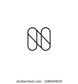 n letter logo. ni letter logo
