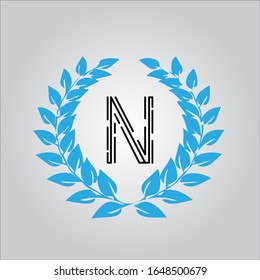 N letter logo with nice white background.N letter icon.Nice background design.