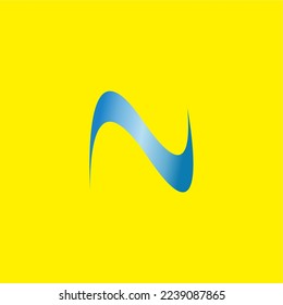 logotipo de una letra N parecido a una ola