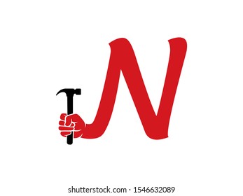 N Letter logo or symbol template design