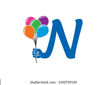 N Letter logo or symbol template design
