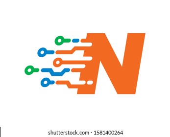 N Letter logo or symbol template design