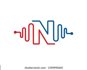 N Letter logo or symbol template