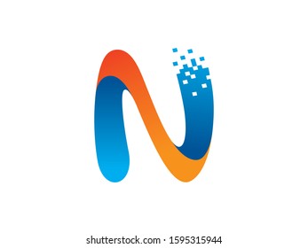 N Letter logo or symbol template design
