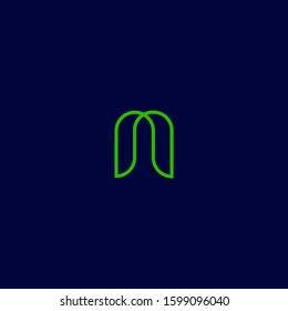 n letter logo symbol vector