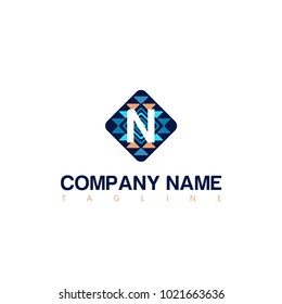 N LETTER LOGO TEMPLATE