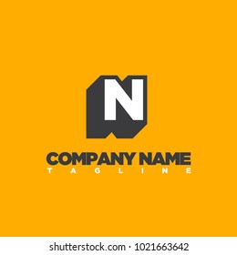 N LETTER LOGO TEMPLATE