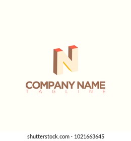 N LETTER LOGO TEMPLATE