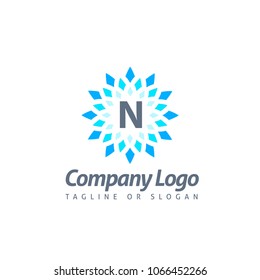 N LETTER LOGO TEMPLATE